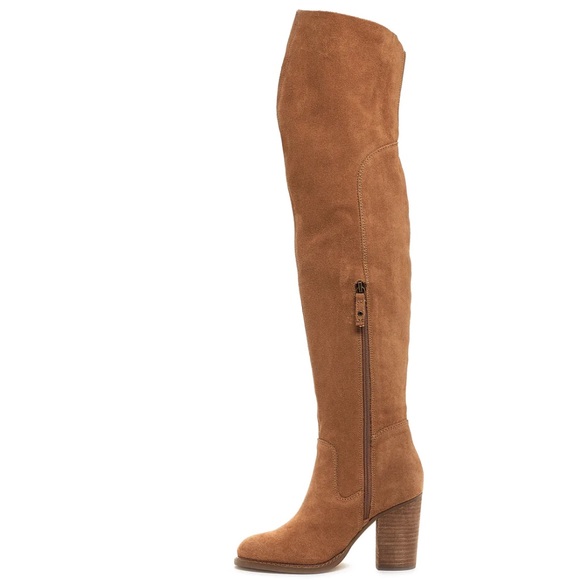 Kelsi Dagger Shoes - Kelsi Dagger Logan over the Knee Chestnut Boot